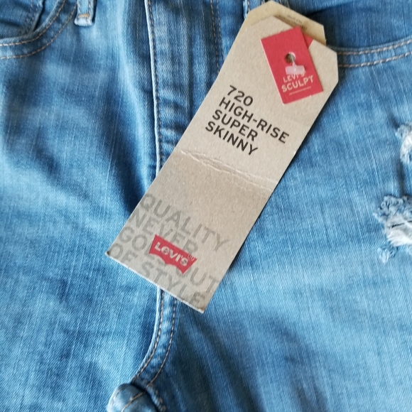 NWT Levi's High Rise Super Skinny Jeans - Picture 9 of 13